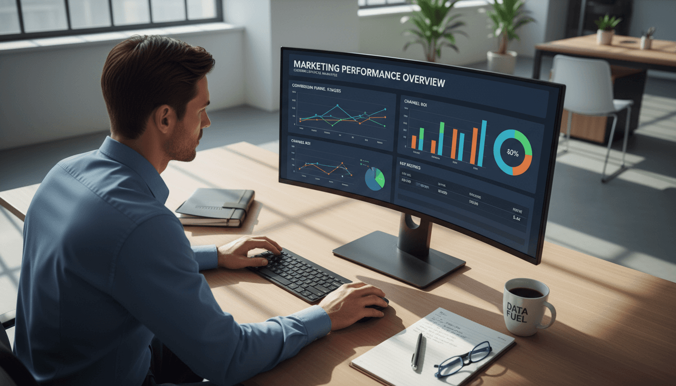 CRM strategist analyzing customer lifecycle data and retention metrics on dashboard