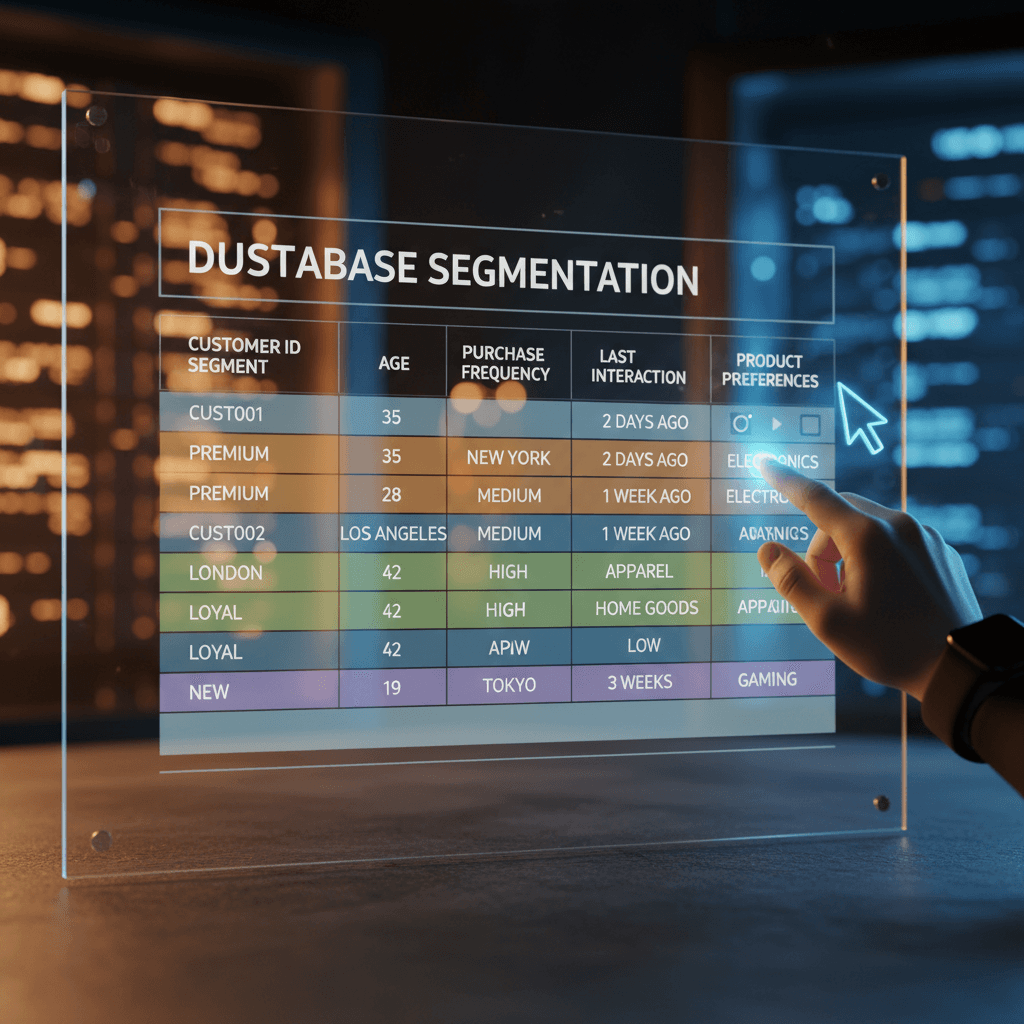 Customer database optimization with advanced segmentation