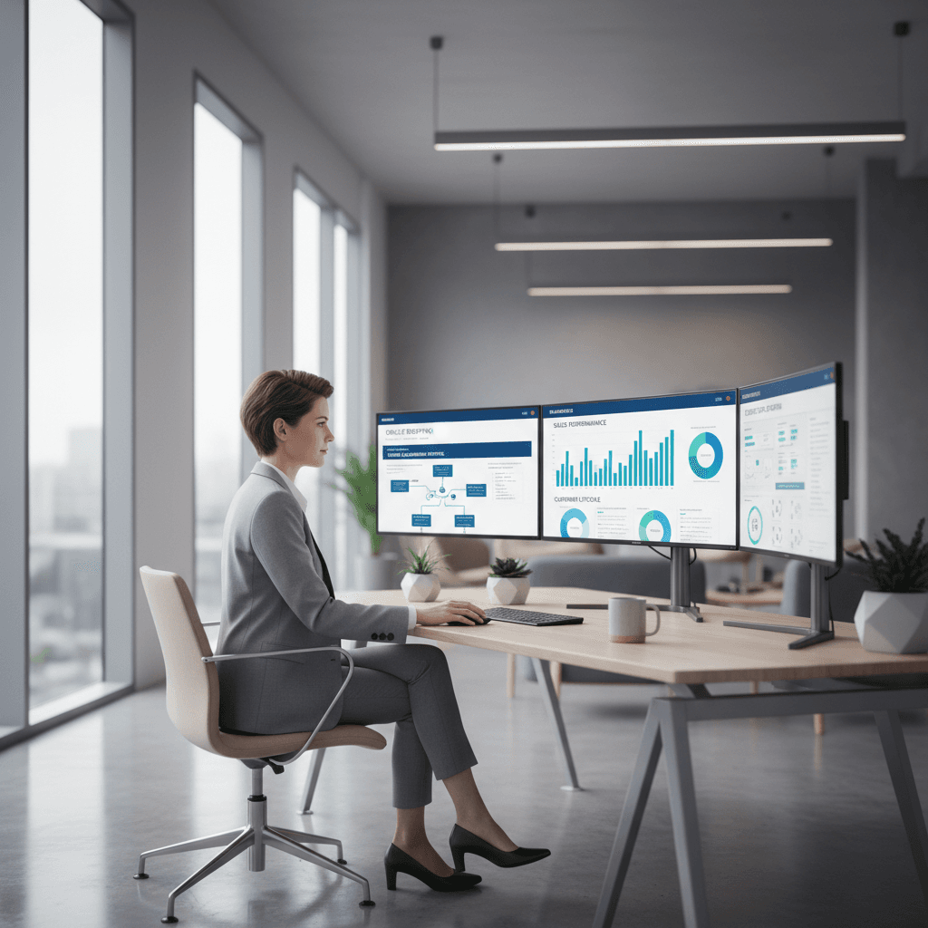 CRM platform implementation with Salesforce Marketing Cloud dashboard